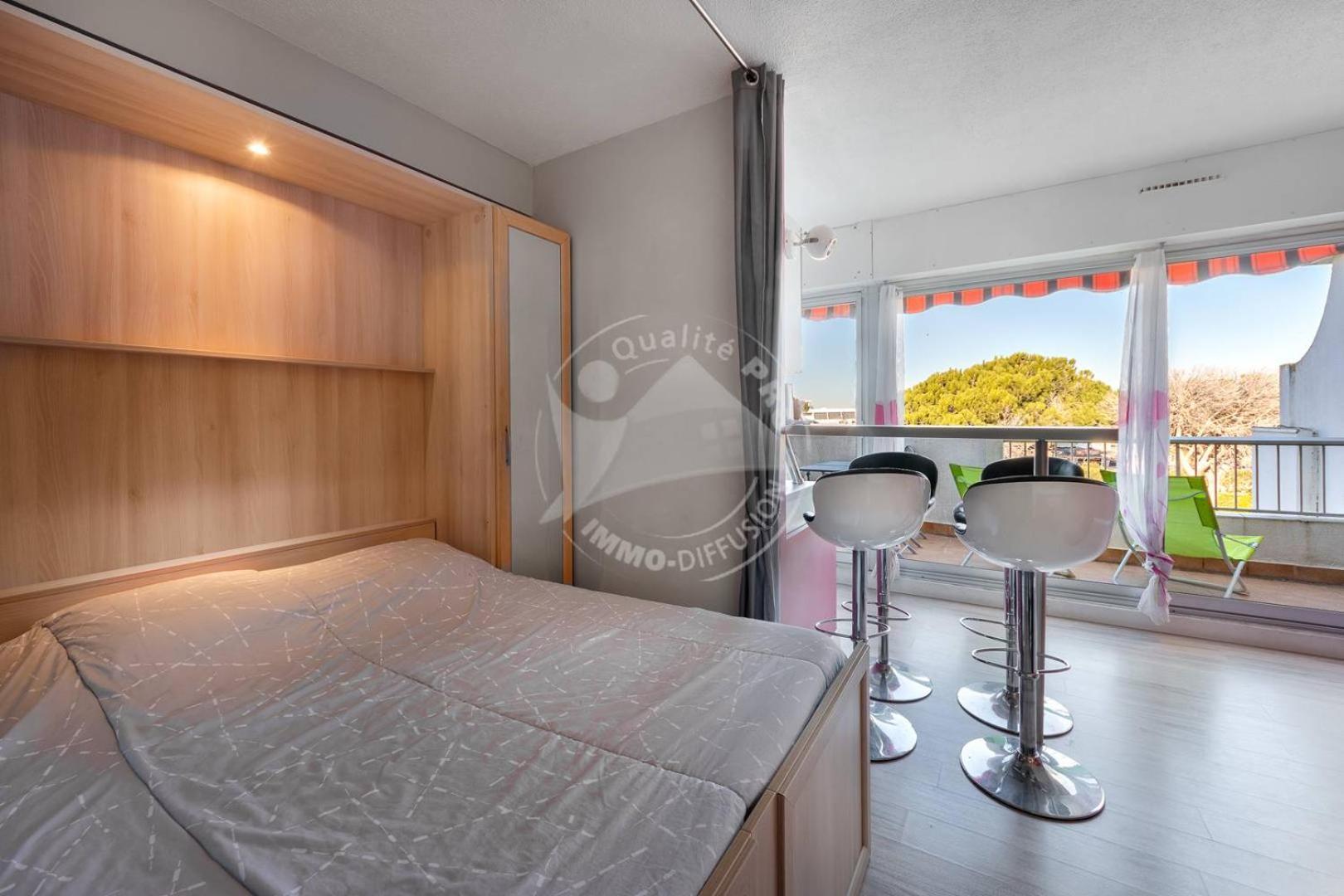 As9557 - Studio Vue Sur La Mer Avec Parking Prive Proche Centre Ville Le Grau-du-Roi Eksteriør billede